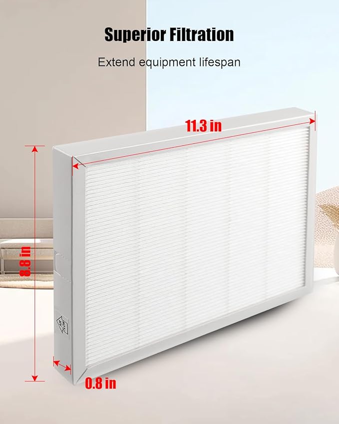 9 x 11 x 1 MERV 13 Replacement Dehumidifier Filter Compatible with Santa Fe Compact70 Ultra70 Element Compact2 UA 65H Dehumidifier Models, 4 Pack High-Efficiency Air Dehumidifier Filters - Image 3