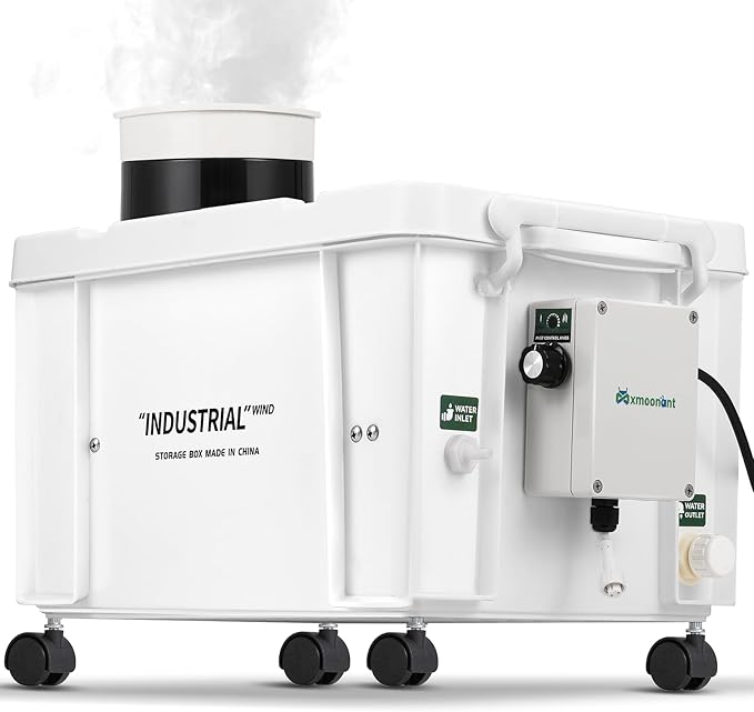Mxmoonant 10kg/H Ultrasonic Mist Maker DIY Humidifier Kit, Adjustable Mist Volume | Automatic Water Filling | Humidity Controller Cool Mist Humidifier for Mushroom Growing, Greenhouses 110V by Mxmoonant