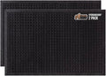 GORILLA GRIP Front Door Mat, 35x23 Black, Indoor Outdoor Ultra Absorbent HydroAbsorb Doormat, Absorbs Up to 1.7 Cups of Water, Stain and Fade Resistant, Rubber Backing Doormats, Captures Dirt, 2 Pack by GorillaGrip