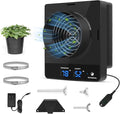 4-Inch Grow Tent Inline Duct Fan, Automatic Temperature & Humidity Sensing Control, Ventilation System for Grow Tents, Greenhouses by DAOTAILI