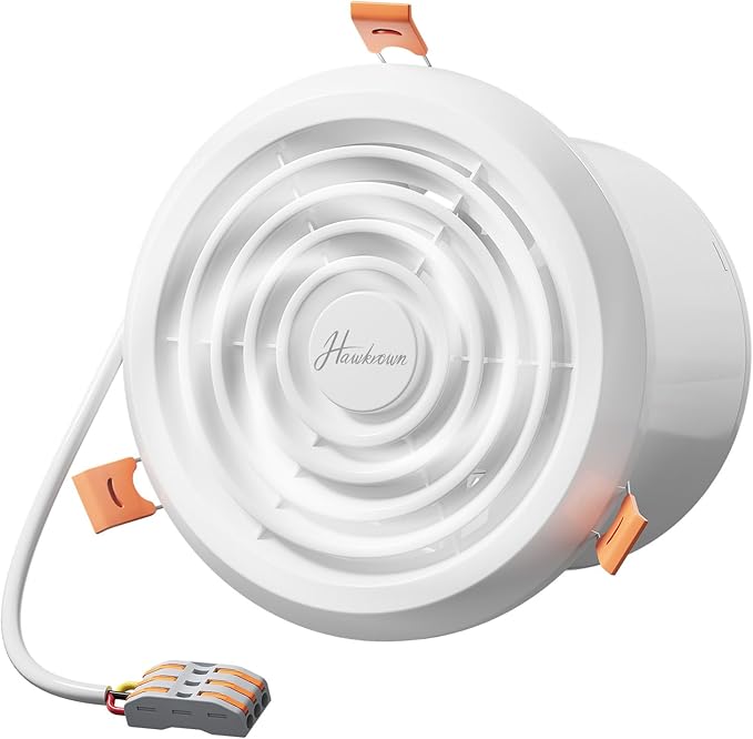 4inch Exhaust Fan, 110 CFM Wall Mounted Vent Fan, 1.0 Sone Quiet, Windows Exhaust Fan, Ventilation Fan for Bathroom, Basement, Mobile Home by FocusonKitchenBathroom