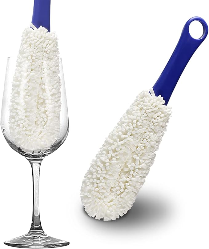 KUWAN Bottle Cleaning Brush Multi-Function Household Tools Flexible Bottle Scourer for Some Decanters, Goblets, Glasses, Cups (Middle Length) - Image 3