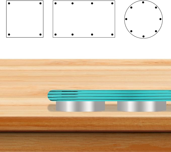 30 PCS Glass Table Top Anti Slip Bumpers, Round Glass Table Top Bumpers, Anti Slip Pads, Kitchen Cabinets, Non-Adhesive Rubber Spacers Dots, Laptop 2mm Thickness - Image 7
