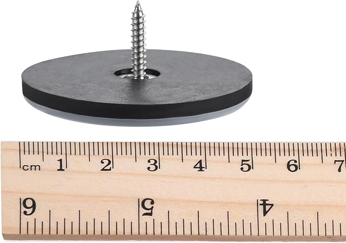 uxcell 50mm Furniture Feet Slider Glides Screw-in Chair Leg Protector Pads PTFE 12pcs - Image 6