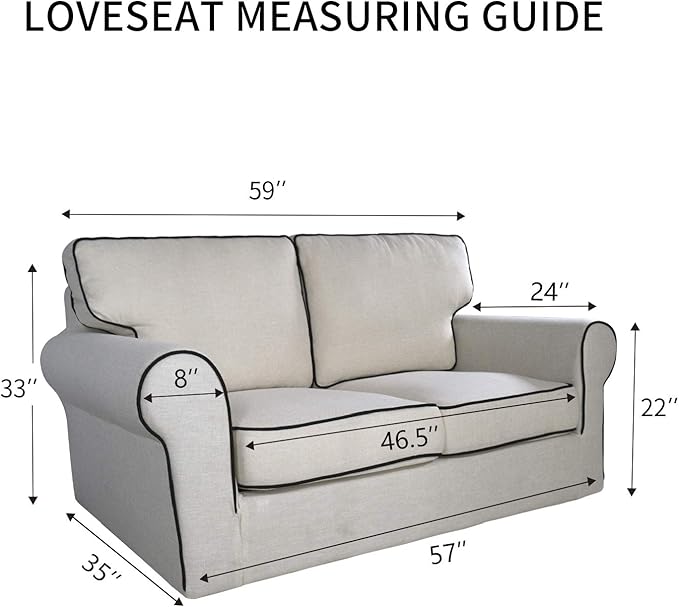 PureFit 100% Dual Waterproof Couch Cover Slipcovers for Couches and Sofas - Stretch Non Slip Fleece Sofa Covers Washable, Leakproof Furniture Protector for Kids, Pets, Dog (Loveseat, Navy) - Image 6