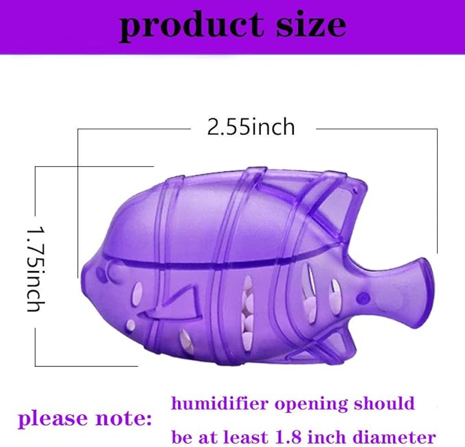 2 Pack Humidifier Fish Cleaner for Humidifier Water Treatment, Universal Humidifier Tank Cleaning Cartridge Protects Humidifier Against Odor, Compatible with Most Humidifier, Fish Tank - Image 4