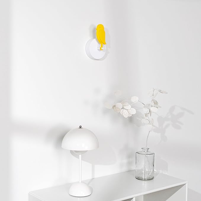 Birdie 2.0 - Design Indoor CO2 Monitor - Air Quality Meter for Home & Office - Modern Interior Decor -Visual Air Quality Sensor for Fresh Air - Wall Mounted -Swiss Sensor Technology-Yellow, FullBirdie - Image 4
