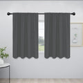 Easy-Going Rod Pocket Blackout Curtains for Bedroom, Room Darkening Window Curtains for Living Room, Thermal Insulated Noise Reduction Solid Window Drapes, 2 Panels(42x45 in, Gray) by Easy-Going