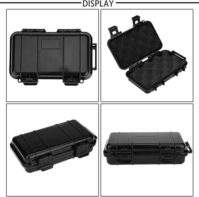 Keenso Survival Storage Box, 3 Types Plastic Shockproof Container Airtight Case Carry Box for Outdoor Activities Travel or Home Use(Section A: 170 * 110 * 48mm) - Image 3