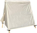 Patio Swing Cover A-Frame Swing Covers Waterproof 3 Seat UV Resistant Weather Protector for Outdoor Courtyard Patio Furniture 72x67x55 Inch Beige by SlanArrow