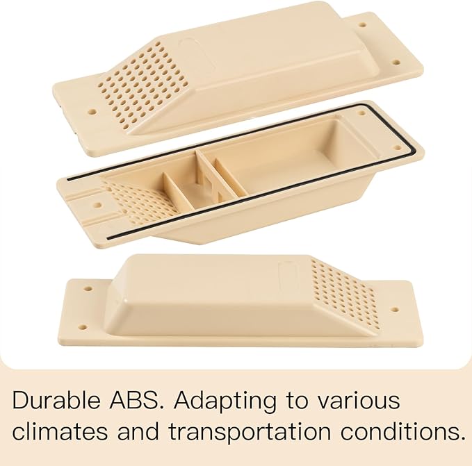 Shipping Container Air Vent Kit Heavy Duty Shipping Container Accessories Cross Flow Ventilation Kit Reduce Heat Humidity Pressure Condensation Add Air Flow for Cargo (8 Pack Yellow) - Image 3