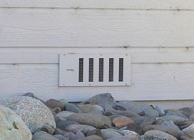 RazAir™ Foundation Vent with Damper and Screen - 16"x 6.5" Weatherproof and Paintable ABS – Easy to Install Moisture Mold Reducing for Crawl Space, Outdoor, Garage, and Home Improvement - Image 8