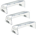 Heating & Air Vent Deflector for Vents, Sidewall, Ceiling, Floor Registers - Adjust Between 9"-14", Magnetic Vent Covers for Air Conditioning, Heat, AC, Floor, Under Furniture (3 Pack Clear) by Binazon