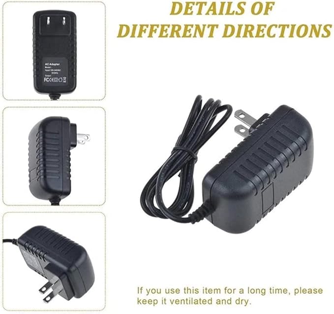 Compatible Adapter Replacement for Dickson:R157 12V Temp/Humidity Data Logger Flat Panel Chart Recorder - Image 4