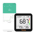 Temtop CO2 Monitor Indoor Air Quality Monitor 3 in 1 CO2 Meter(Temperature, Humidity and CO2), 180 Days Standby Time by Temtop