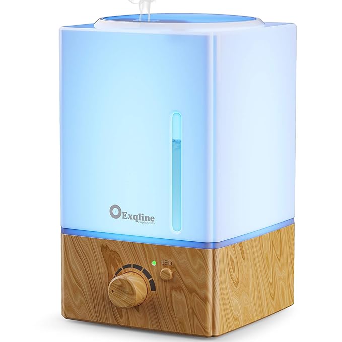 Exqline 1500ml Large Aroma Essential Oil Diffuser - Unique Aromatherapy Humidifier for Large Room (Wood Grain) by Exqline