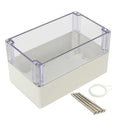 ABS Plastic Junction Box, Dustproof Waterproof IP65 Electrical Box - Universal Project Enclosure Grey, with PC Transparent/Clear Cover 7.9"x4.7"x4.4"(200mm x 120mm x 113mm) by AWCLUB
