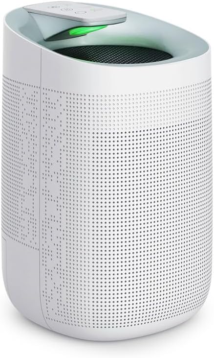 1000ml Air Dehumidifier w/Purifying Function for Home (800 Sq.Ft), Small Dehumidifiers with WIFI APP Control, Auto Shut Off, True HEPA Filter, Ideal for Closet Bedroom Bathroom 1 Filter by Unknown