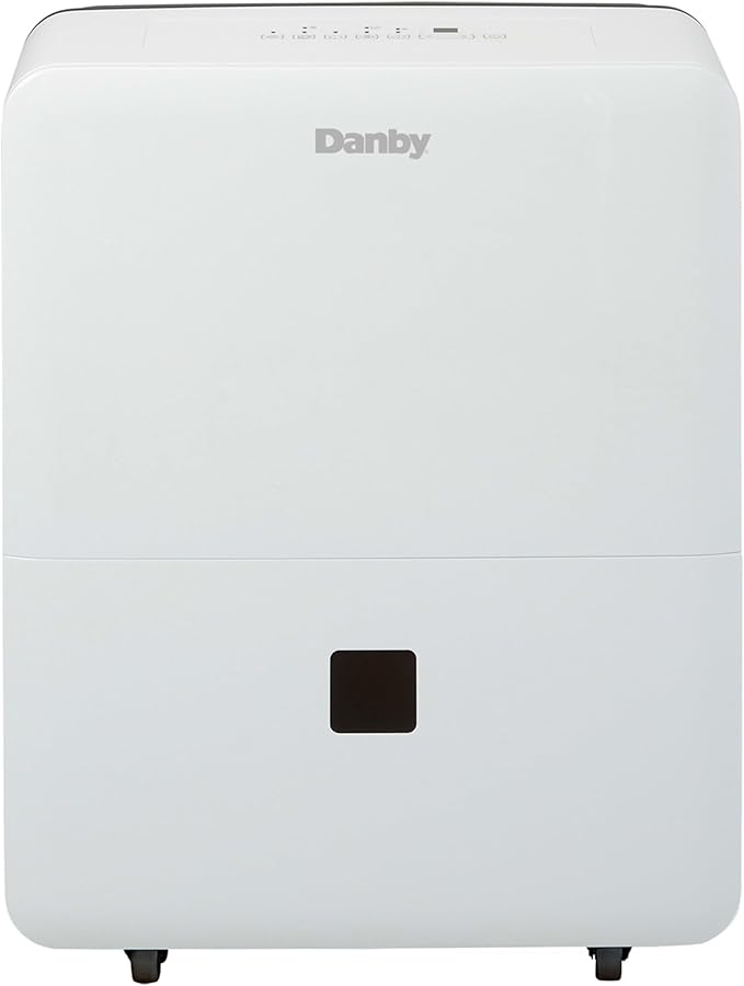 Danby DDR040BJ2WDB 40 Pint Dehumidifier with Smart Dehumidify in White ENERGY STAR Most Efficient 2022 Recognition by DanbyAppliances