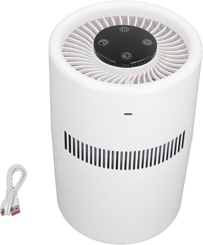 2 in 1 Air Purifier and Humidifier, 5W 4L Water Tank Quiet Humidifier, USB Desktop Air Purifier for Office Bedroom Nursery Pet Dander, Dust, Smoke, Pollen, Odors - Image 7