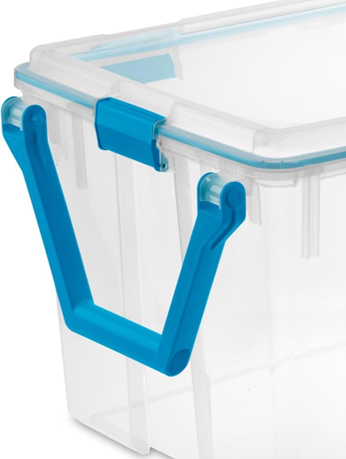 Sterilite 6-Pack Gasket Box, Weather-Resistant Storage Bins with Latching Lids, 120 Quart - Heavy-Duty Organizing Containers for Closet, Bathroom, and Office - Image 9
