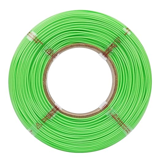 Inland V2 PLA PRO (PLA+) 3D Printer Filament Refill, 1.75mm Spooless Filament, Dimensional Accuracy +/- 0.03mm, 1KG (2.2lbs) Neon Green Refill for Inland Reusable Spools, Bambu Lab Compatible - Image 2