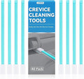 40pcs Crevice Cleaning Brush Tool, Disposable Toilet Brush for Toilet Seat Gaps, Crack and Crevice Cleaner Tools, Blue by Lumkew