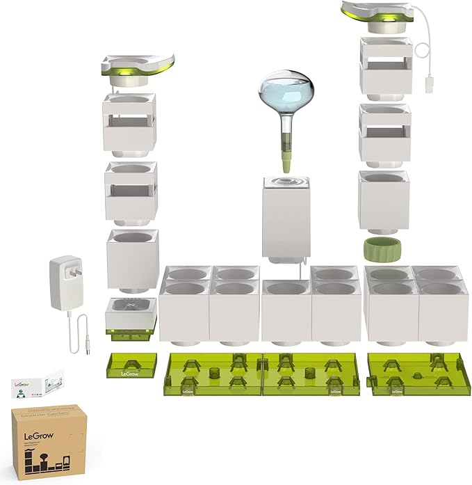 LeGrow Home Garden, Enjoy The Natural Landscape Daily, Automatic LED Grow Light, 7 Days Watering Free Ecosystem, Modular Design Fits Any Space, Write, [Plants NOT Included]. - Image 6