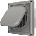 Dryer Vent Cover Outside 4 inch, Magnetic Door Design, Durable Airflow Vent with Lint Trap Screen, Thickened Material, 6 inch x 6 inch Size, Grey by Unknown