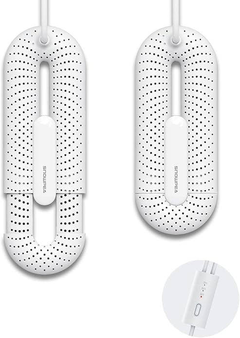 Snowpea Electric Shoe Dryer, Ski Boots Dryer, Shoe & Boot Warmer for Sweaty Sneakers Trainer Shoes with 3/6/9 Hours Timer by Snowpea