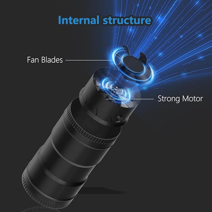 Hon&Guan 4 Inch Inline Duct Fan with Upgrade Controller - 130 CFM Airflow with 6W Ultra-Low Power and Low Noise - Image 4