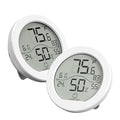 SECRUI Hygrometer Thermometer for Room Temperature Humidity Meter Indoor Thermometer Accuracy Calibration LCD Temperature Sensor with Maximum and Minimum Records, TH1, White, 2 Pack by SECRUI