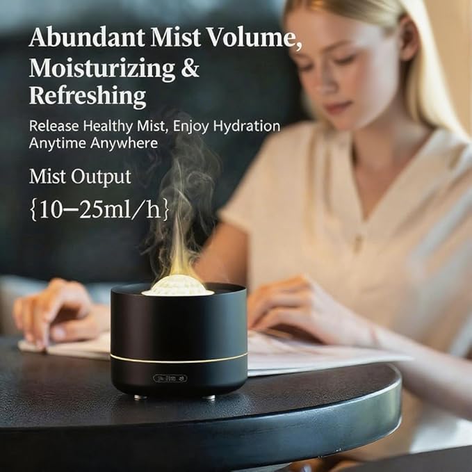 3-in-1 Galaxy Projector Humidifier & Essential Oil Diffuser, 7-Color Rotating Star Night Light with Healing Water Wave Lighting, Aromatherapy for Relaxation & Sleep, for Bedroom Home Decor - Image 2