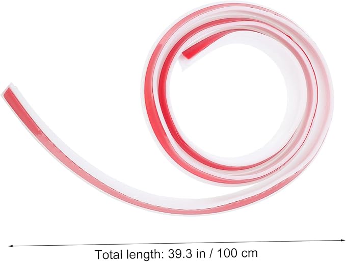 Housoutil 3pcs Self-adhesive Bathroom Strip Water Retaining Strip for Countertops Showers and Sinks and Easy to Clean Water Stopper for Home Use - Image 3