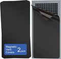 HOXHA Strong Magnetic Vent Covers, 5.5” × 12” Vent Cover Magnetic, Home and RV Vent Magnet Cover for Air Vents Wall Ceiling Floor, 2 Pack Black by HOXHA