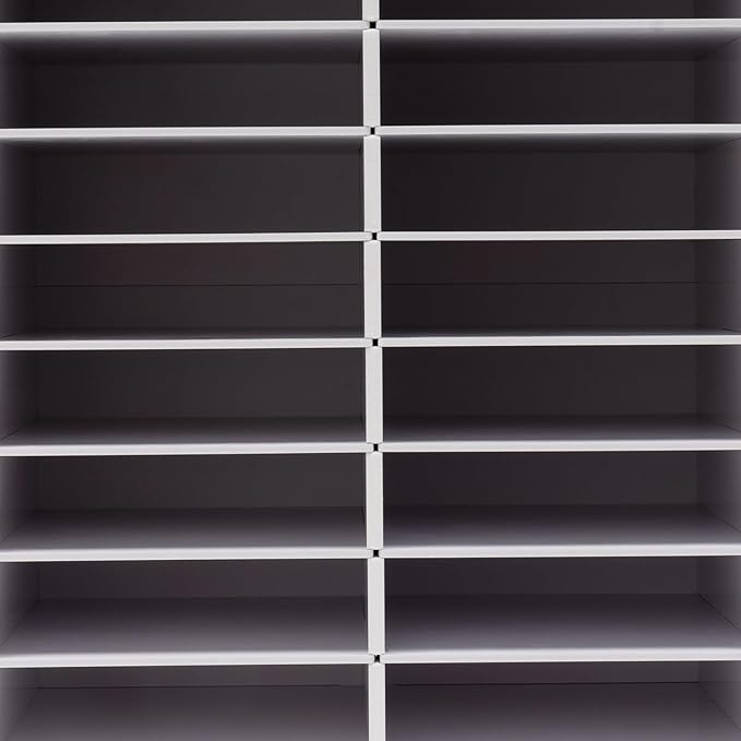 Literature Organizers 24/36Slots Mail Sorter Compartment Files Rack File Cabinet Mail Organizer Office Mailbox Storage Files Manuals Books for Office Company (BGQHQN2MWDFKH - 36 Slots - White) - Image 6