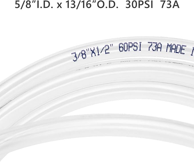 Eastrans 25ft x 5/8" ID Clear Vinyl Tubing, Flexible Hybrid PVC Tubing Hose, Lightweight Plastic Tube UV Chemical Resistant Vinyl Hose, BPA Free and Non Toxic - Image 4