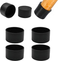 1-3/4" (44.5mm) Silicone Chair Leg Floor Protectors, Rubber Chair Leg Caps, Non-Slip Furniture Pads Round Chair Feet Covers End Caps for Hardwood Floors, Patio & Table Foots, White (4PCS) by EASYEAH