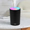 Portable Mist Humidifier Auto Shut-Off USB Powered 220ml Small Desktop Humidifiers with Colorful Light 2 Cool Spray Modes for Bedroom Office Car (Black) by Dasiboolin