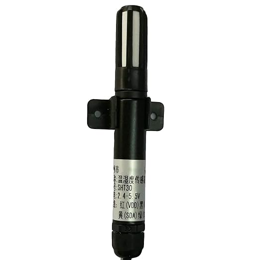 Taidacent SHT30 SHT31 High Precision Waterproof Digital Temperature Sensor 1M Cable Water Resistant Temperature and Humidity Sensor Air Temperature and Moisture Measurement (SHT31, Shielded Cable) - Image 3