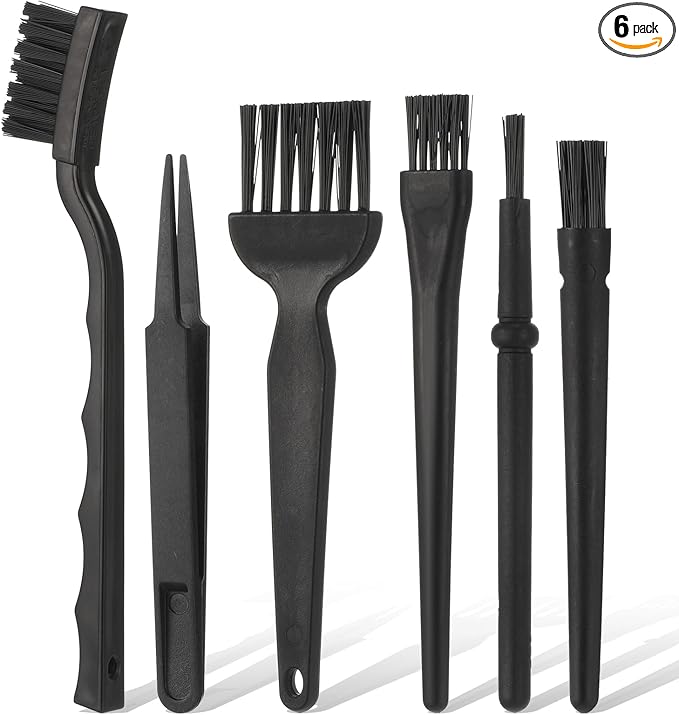 6 Pack Small Cleaning Brush Set Anti Static Small Cleaning Brushes for Tight Spaces, Electronics, Computer Keyboards, Laptops, Sewing Machines, and More by Unknown