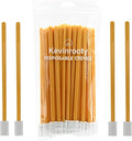 50PCS Crevice Cleaning Brush Tool Kit - Disposable Toilet Brush & Seat Cleaner (Yellow) by Kevinrooty
