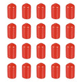 DMiotech 20 Pack 5/16" ID Red Screw Thread Protectors Rubber End Caps Bolt Covers for Screw Bolt Furniture Pipe by DMiotech