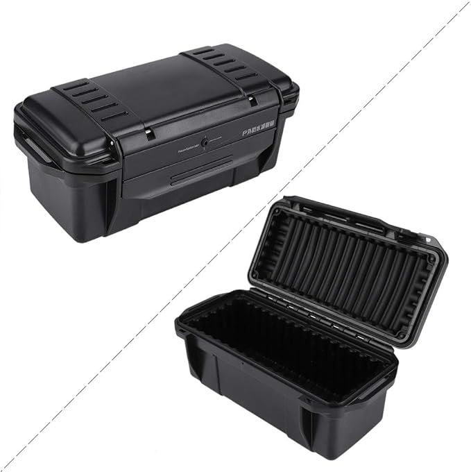 Outdoor Protective Hard Case, Shockproof Sealed Dry Box with Foam Pad Plastic Storage Case for Cameras Gear Outdoor Survival - Image 8