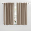 NICETOWN Blackout Curtain Panels for Kitchen - (Taupe Color) 29x36 inch, 2 Panels Set, Room Darkening Blackout Drapes for Window by NICETOWN