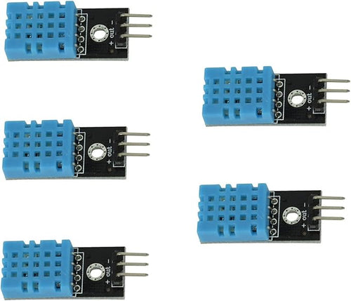 10 Pieces DHT11 Temperature & Humidity Sensor Module Digital Temperature and Humidity Sensor 3.3V-5V with Humidity Measurement Range 20%-95% and Temperature Measurement Range 0-50℃ with Dupont Wires - Image 2
