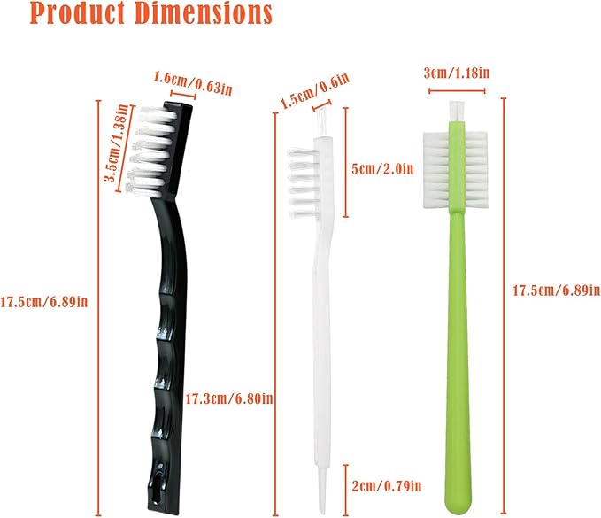 3Pcs Juicer Cleaning Brushes Compatible with Omega 8006, VRT, 8004 8003 VERT VRT350 VRT330 Masticating Juicers Replacement Cleaner, HD Bristles - Image 2