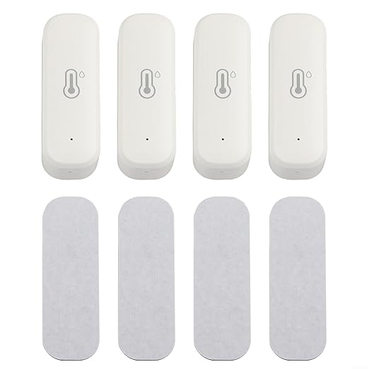 4PCS for Zigbee Wireless Temperature and Humidity Sensor Indoor Smart Thermohygrometer with ±1°C and ±5% RH Accuracy App Alerts Voice Control for Home Office Monitoring - Image 9