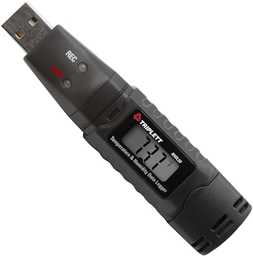 Triplett RHDL50-NIST USB Temperature/Humidity Datalogger with Certificate of Traceability to NIST - Record 16,000 Readings Each by Triplett