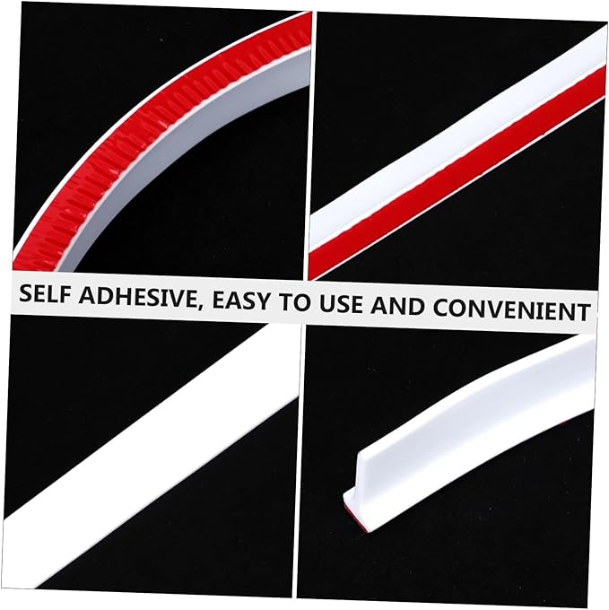 Bathroom Strip Shower Drain Accessories Toilet Sealing Strip Curved Water Retaining Bar for Home - Image 6